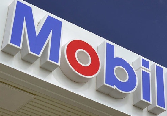 mobil gas station logo